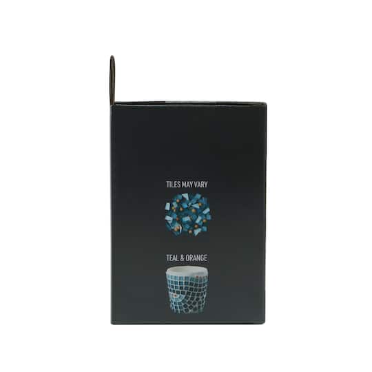 Teal & Orange Mosaic Vase Kit by Make Market®